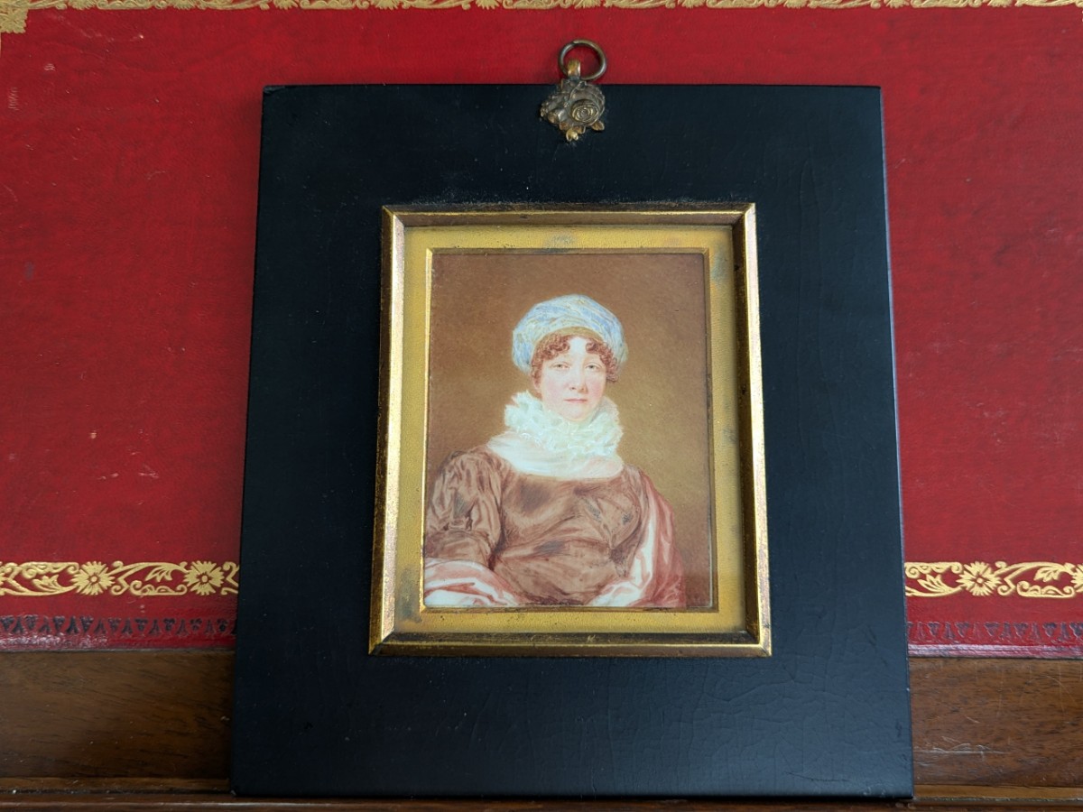 Regency Portrait Miniature Of A Lady